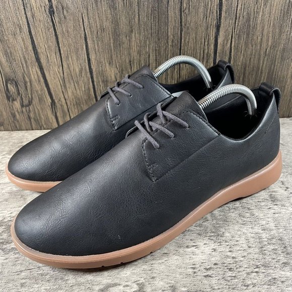 Ponto Pacific Black Shoes Size 11 Loafer Lace Up Dress Business Casual Oxford - Picture 2 of 8